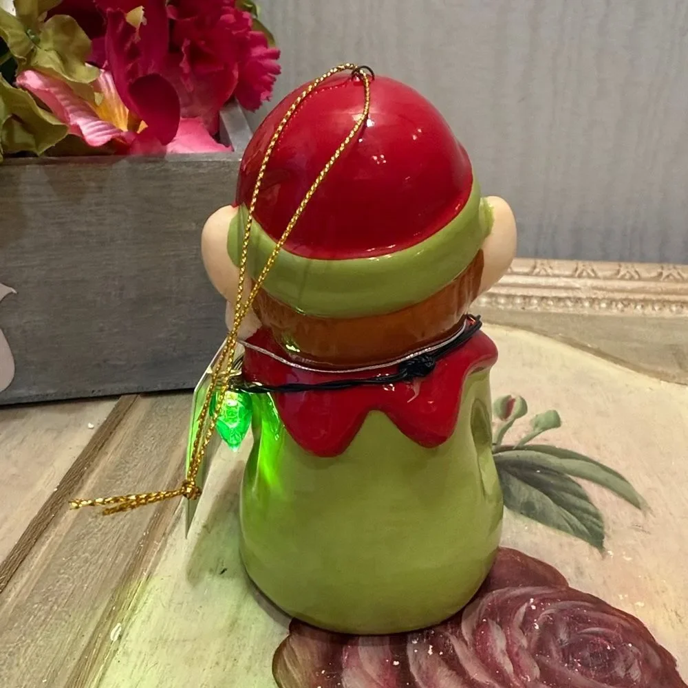 Mr. Christmas Follow the Magic Lighted Elf Ornament